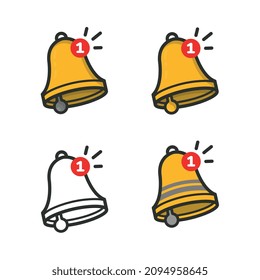 Glockensymbole für Benachrichtigungen