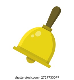 Campana ilustrada en Vector sobre fondo blanco