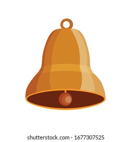 Elemento de diseño de ilustración de campana. icono plano.