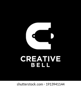 bell with initial letter C vector icon illustration design isolated white background	