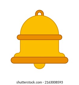 Bell isolated on white background. Vector illustration