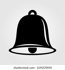 Campana aislada en un fondo blanco. Ilustración del vector