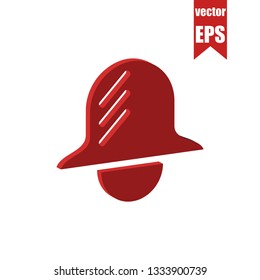 Bell isometric icon.Vector illustration.