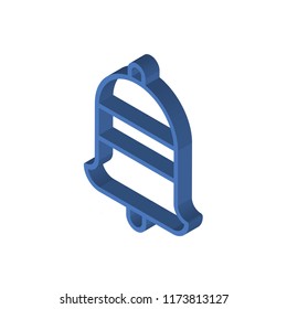 Bell isometric left top view 3D icon