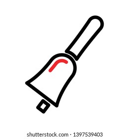 bell line icon. Element of bell icon for mobile concept and web apps. Thin line bell icon can be used for web and mobile - Vector