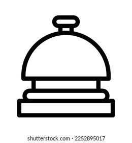 ilustración de icono de línea de campana vectorial