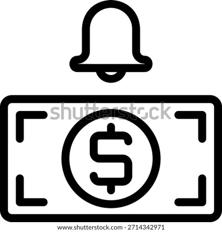 bell line icon illustration vector