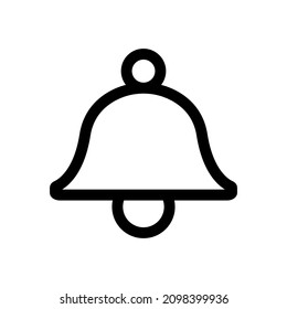 Glockensymbol, Vektorgrafik auf weißem Hintergrund