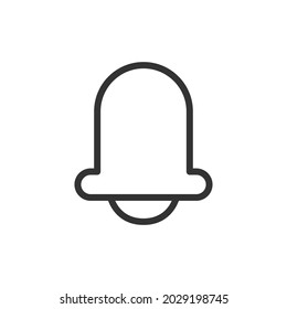 Bell line icon. Web symbol for web and apps. Sign design in outline style. Bell stroke object.