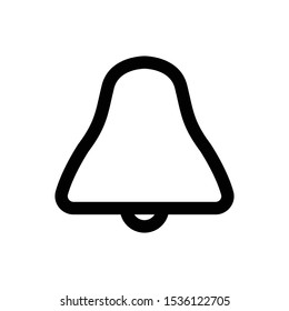 bell line vector single icon