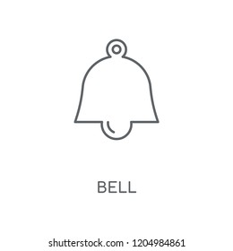 Bell linear icon. Bell concept stroke symbol design. Thin graphic elements vector illustration, outline pattern on a white background, eps 10.