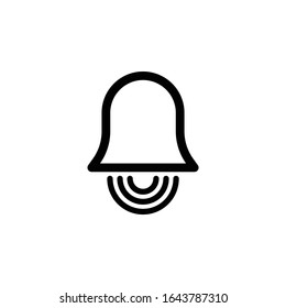 Bell linear vector icon - high quality
