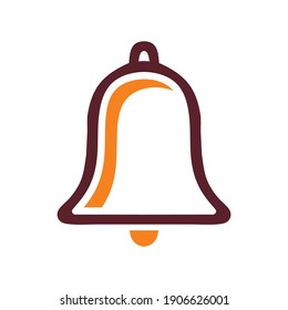 Bell logo Concept creative symbol minimalist abstract icon vector illustration