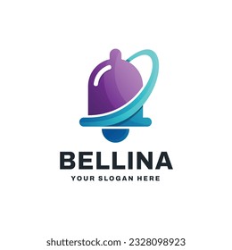 Bell Logo Gradient Vector Icon Illustration