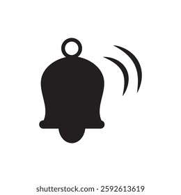 bell logo icon illustration flat