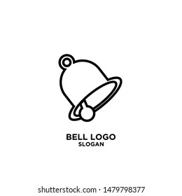 bell logo line icon design vector illustration