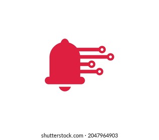 Bell logo read alarm tech icon 