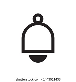 Bell logo template, vector notification icon design