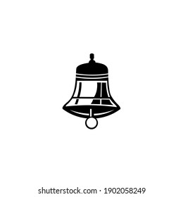 Bell logo vector. Christmas bells, church bell. Vector logotype isolated on white background.