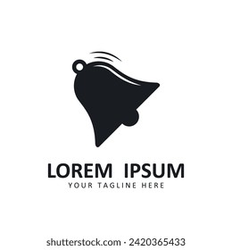 bell logo vector icon illustration design template. logo suitable for notification, farmer, and brand company