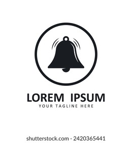 plantilla de diseño de ilustración de icono del vector del logotipo del timbre. logotipo apto para notificación, agricultor y empresa de marca
