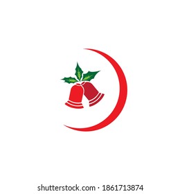 bell logo vector illustration color christmas symbol design
