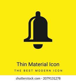 Icono de material amarillo brillante mínimo