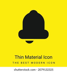 Icono de material amarillo brillante mínimo