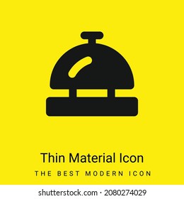 Bell minimal bright yellow material icon