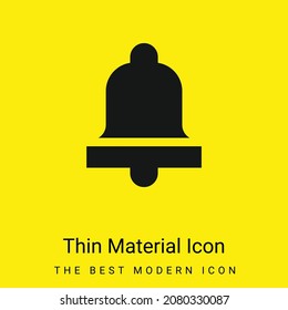Icono de material amarillo brillante mínimo