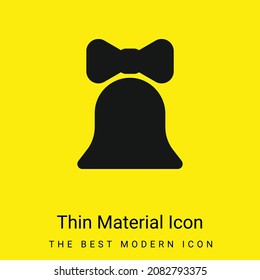 Icono de material amarillo brillante mínimo