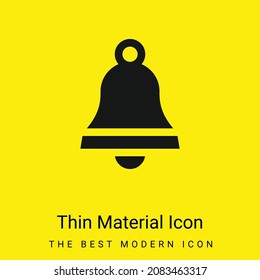 Icono de material amarillo brillante mínimo