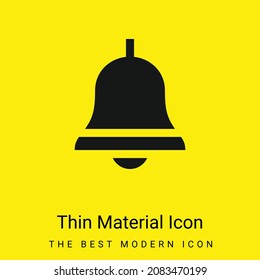 Icono de material amarillo brillante mínimo