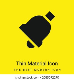 Icono de material amarillo brillante mínimo