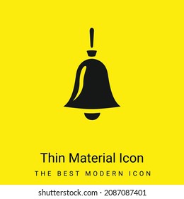 Bell minimal bright yellow material icon