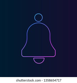 Bell nolan icon. Simple thin line, outline vector of web, minimalistic icons for UI and UX, website or mobile application