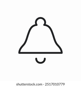 bell notification alert icon sign vector