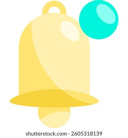 Bell Notification Contact Us - icon illustration flat