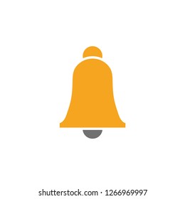 Bell notification graphic icon design template isolated