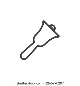 Bell notification graphic icon design template isolated