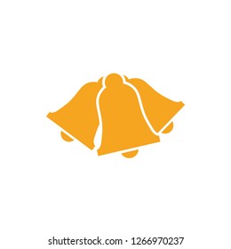 Bell notification graphic icon design template isolated