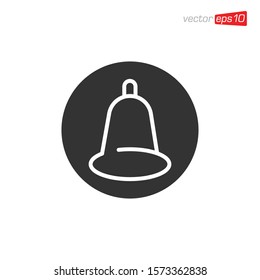 Bell Notification Icon Design Vector