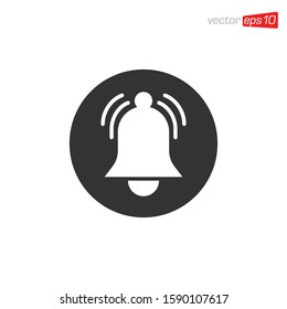 Bell Notification Icon Design Vector