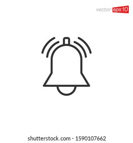 Bell Notification Icon Design Vector