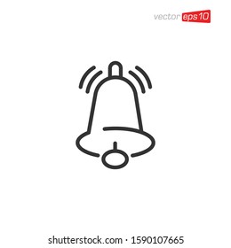 Bell Notification Icon Design Vector