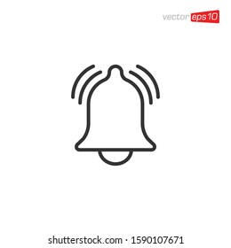 Bell Notification Icon Design Vector