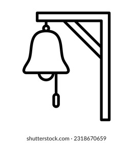 Icono de notificación de Bell Icono Diseño de plantilla de vectores Ilustración