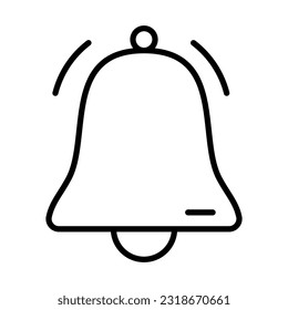 Bell Notification Icon Design Vector Template Illustration
