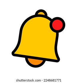 Bell notification icon. Incoming call notification. Vector.