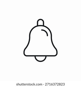 ícone de notificação de sino assinar vetor